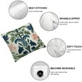 thumbnail image 6 of BANET  Pack of 2 Embroidered Decorative Throw Pillow Cover Farmhouse Floral Floor Pillowcase for Couch Living Room Sofa Bed,Tropical Green Leaves 12x12in, 6 of 7