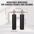 thumbnail image 4 of VEVOR Kit de Porte Coulissante 6” Matériel Roulant avec Support en L, 4 of 9