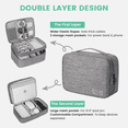 thumbnail image 2 of Electronics Organizer Travel Case, Water Resistant Cable Organizer Bag for Travel Essentials, 2 of 6