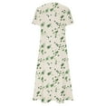 thumbnail image 4 of 2026 ! JINMGG Summer Dresses 2026, Dresses for Women 2026 Women Casual Loose Bohemian Floral Dresses with Pockets Short Sleeve Summer Beach Swinging Dress Green XXL, 4 of 4