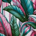 thumbnail image 5 of GOSMITH Tropical Tree Plant Floral Shower Curtain - Durable and Washable White, 5 of 7