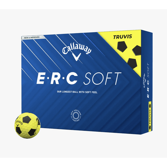 Callaway Golf 2025 ERC Soft Truvis Golf Balls 12pk - Yellow/Black