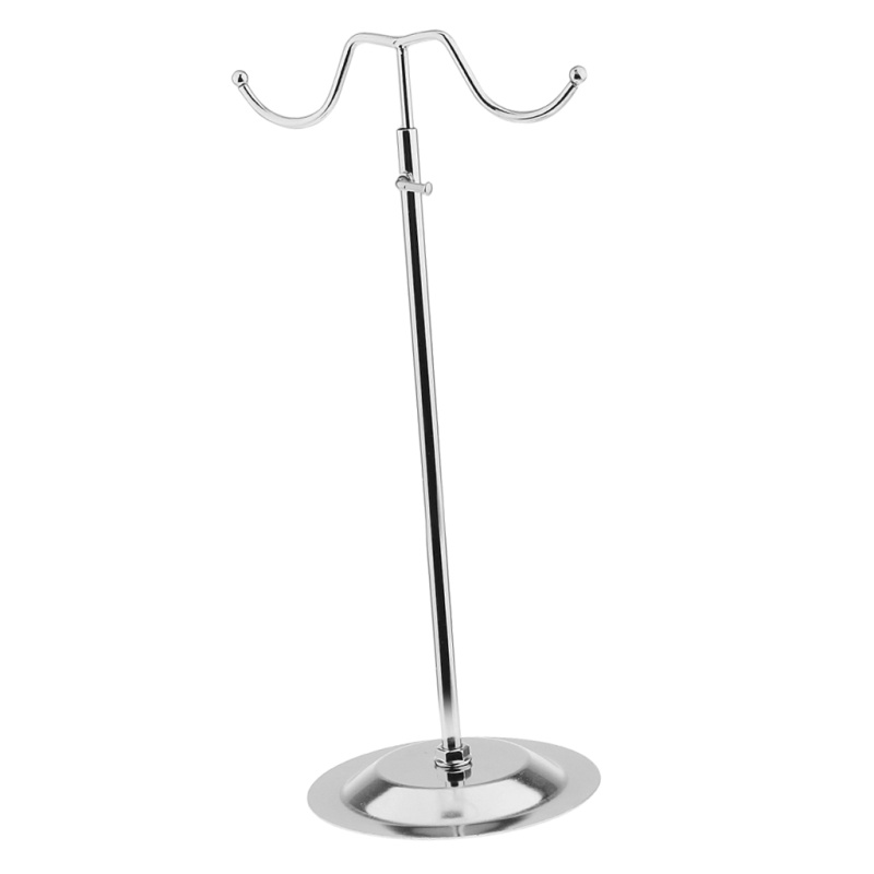 Adjustable Height Double Sides Handbag Display Stand Rack Bags Purse