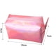 thumbnail image 3 of Bolso de mano pequeño cuadrado, neceser de cosméticos de color arcoíris, neceser portátil impermeable para mujeres y niñas Ormromra 2035581-2, 3 of 8