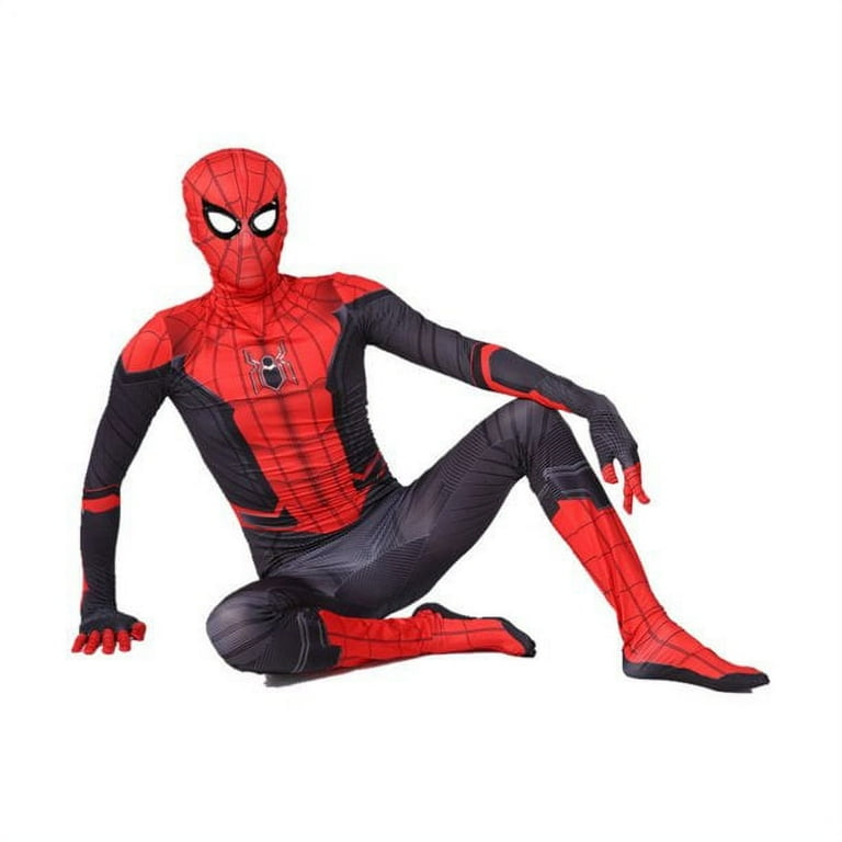 Spider-Man Far From Home Jumpsuit Spiderman Suit Cosplay Costume Halloween  Adult