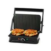 Holstein Housewares 2-Slice Panini Press and 180 Grill with Non-Stick Plates and Cool Touch Handle