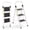 White, variant on ASoopher 3 Step Ladder with Anti-Slip Pedal, Sturdy Steel Step Stool for Kitchen, Black