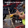 thumbnail image 6 of VEVOR Ratchet Chain Binder, 3/8 in x 20 ft G80 Chains, 9200 lbs Working Load of Ratchet Load Binder, Chains and Binders Set, Tie Down Hauling Chain Binders for Hauling, Towing, Logging, Lifting, 6 of 9
