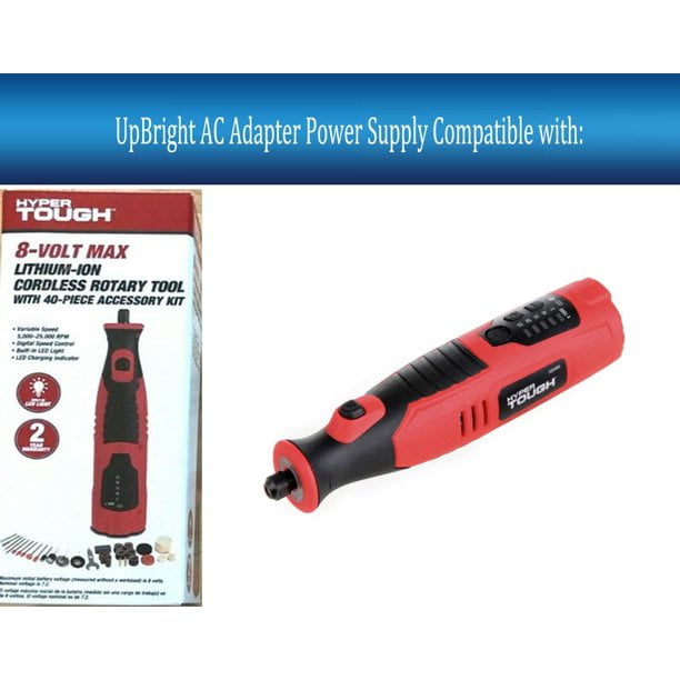 UpBright 9V AC Adapter Compatible with Hyper Tough AQ85000G 8 Volt Lithium Ion 8V DC Li Ion Battery HyperTough Cordless Rotary Tool EOBAR Power EBS0050A 0900500AU 9VDC 500mA Power Supply Cord Charger ...
