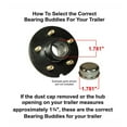 thumbnail image 2 of Bearing Buddy Chrome Bearing Protectors (1.781) With Bras - Pair, 2 of 2