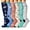 Multicolour, variant on IWRICH 6 Pairs Compression Compression Socks for Women and Men Circulation Support for Medical Running Nursing Athletic Multicolour