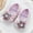 X-142Purple, variant on YMNXA Baby Toddler Girls Sandals Soft Sole Flat Sole Non Closed Toe Colorful Flowers Design Comfortable Fashion Shoes For Casual Daily Wear,Pink,0-3 Months