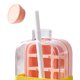 thumbnail image 3 of 1 cubitos de hielo 2 en botella de bandeja con fabricante de paja (800 ml) rosa, 3 of 4