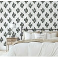 thumbnail image 5 of S4Sassy Peel & Stick Vinyl Wallpaper, Block Floral Wall Paper Contact Paper Waterproof - White, 25"X 120", Textured Removable Asian Style Covering For Home Decor In Bedrooms & Living Areas, Cabinets, 5 of 9