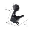 thumbnail image 2 of RENACLIPY 6Pcs Guitar Tuning Pegs Black Material Universal Guitar Accessories for Replacement, 2 of 8