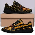 thumbnail image 3 of Halloween Pumpkin American flag Shoes Sneakers Black Size 10, 3 of 7