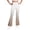 Khaki, variant on Ixbnca Girls Flare Leggings Fleece Lined Elastic High Waist Yoga Pants Trendy Gradient Color Gym Bell Bottoms