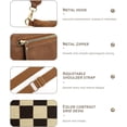 thumbnail image 4 of LHSHIDU 2 Pcs Checkered Crossbody Bags for Women Bum Bag Checkered Cross Body Sling Backpack Satchels Shoulder Wallet Purses, 4 of 7