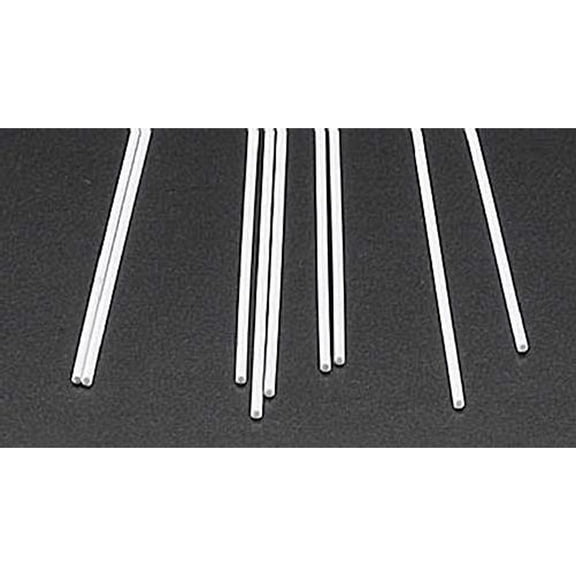 Plastruct Plastic Round Rod - Pkg of 10, 0.05" Dia × 10" L