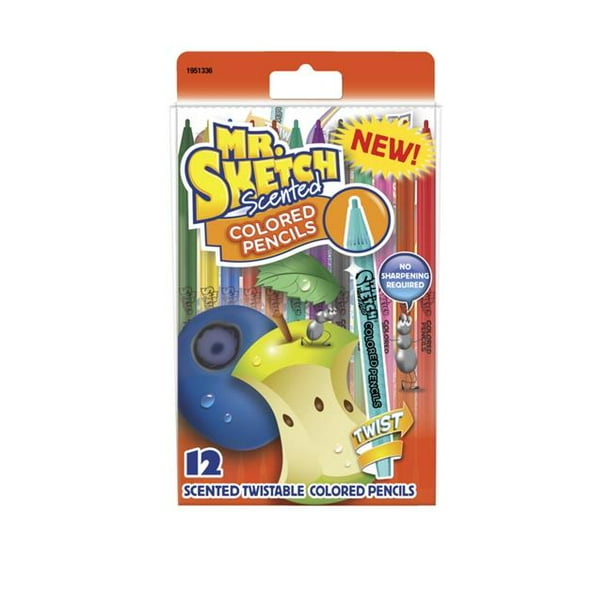 Mr Sketch 1574446 Scented Twist Colored Pencils, Set of 12 Walmart