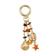 thumbnail image 3 of Kokiya Beach Keychain Key Holder Women Girls Car Keyring for Party Birthday Handbag Orange, 3 of 9