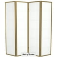 thumbnail image 7 of Red Lantern 6 ft. Tall Double Cross Shoji Screen - Gold - 4 Panels, 7 of 7