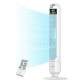 thumbnail image 4 of Dreo Tower Fan for Bedroom, 90° Oscillating Fan, Standing Fan with 3 Modes, 4 Speeds, 8H Timer Cooling Fans for Home, Living Room, Office, White, TF117, 4 of 5