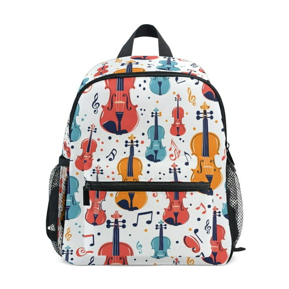 ALAZA Guitar Music Notes School Backpack Small Bookbag Mini Bags