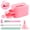 Pink, variant on Portable Dip Powder Nail Kit with Recycling Tray – Dual-Layer ABS Tray for Powder Collection – Cuticle Pusher, Nail File & Dust Brush for Home Manicures – Dip Powder Kit with Funnel