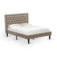 thumbnail image 7 of East West Furniture 2-piece Wood Full Bedroom Set in Dark Khaki Brown, 7 of 7