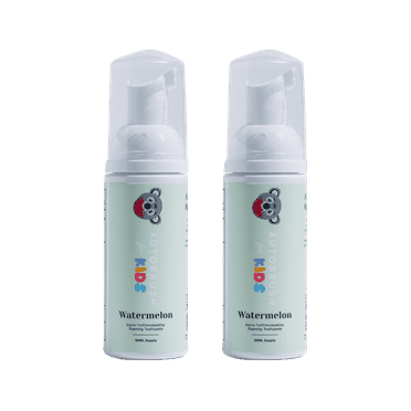 AutoBrush Kids Fluoride-Free Foaming Toothpaste Watermelon Flavor (2 Pack)