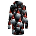 thumbnail image 6 of Women's Winter Dresses Fashion Women Christmas Prints Letter Print Hooded Pockets Sweatshirt Dress, Fall and Winter Comfortable Dress with Festive Design,Red,M, 6 of 6