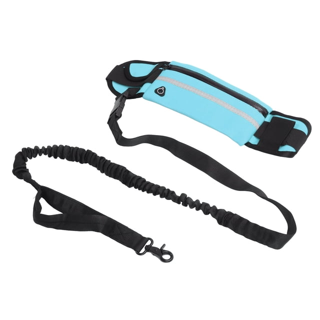 Hands Free Dog Leash With Reflective Strips And Detachable Pocket For Outdoor Activities