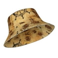 thumbnail image 2 of Kll Vintag Ancient Sailboats Bucket Hat For Women Men Packable Travel Beach Sun Hat Outdoor Rave Accessories Reflective Fisherman Cap, 2 of 9