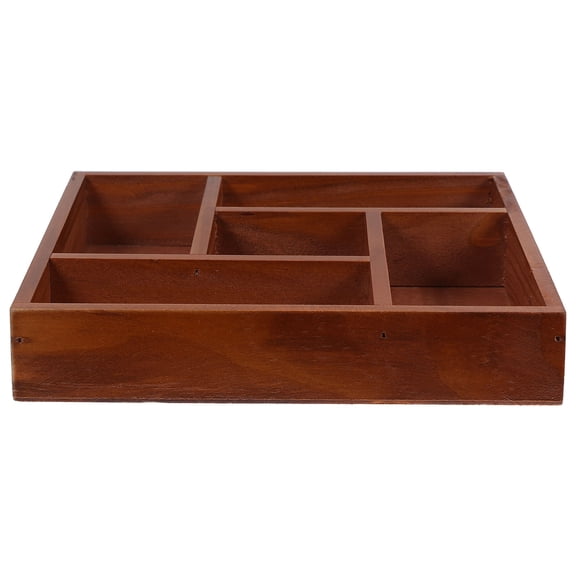 SKISUNO Wooden Drawer Organizer Box Desk Drawer Divider Organizer Tray Storage Tray for Makeup