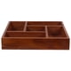 thumbnail image 1 of GOOHOCHY Organizadores de cajones de madera Cajón de escritorio Bandeja organizadora de madera para maquillaje Joyería, 1 of 8
