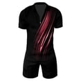 thumbnail image 2 of WILLBEST Pantalones Cortos para Hombre, Traje de Manga Corta 3D para Hombre, Pantalones Cortos Deportivos de Playa con Cuerpo Tropical, Traje Deportivo, 2 of 3