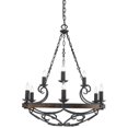 thumbnail image 4 of Madera 6 Light Chandelier in Black Iron, 4 of 5