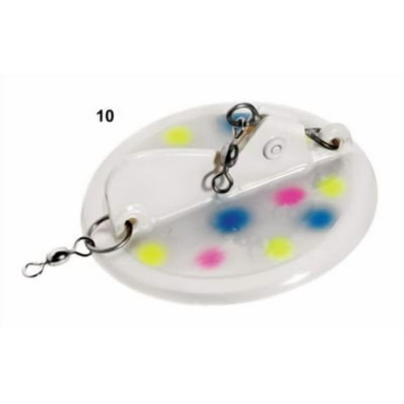 Luhr Jensen 1 Dipsy Diver, Everglowwhite Bottom