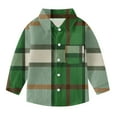 thumbnail image 4 of YUNAFFT Boys & Girls Checkered Shirt Stylish Cute Casual Long Sleeve School Uniform Shirt with Functional Pockets Preppy Trendy, 4 of 9