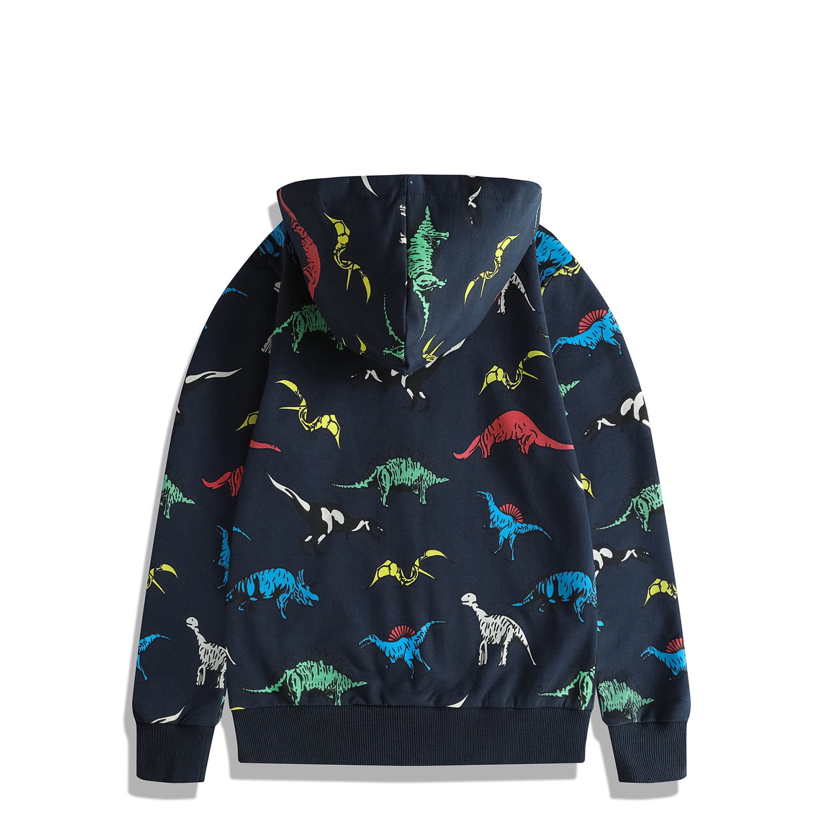 Toddler Boys Sweatshirts Hoodies Teen Lightweight Zip Up Hooded Kids Dinosaur Long Sleeve Sweat Shirt Tops for Boys Size 4-5T