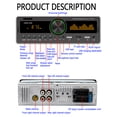 thumbnail image 4 of Radio Bluetooth SWM-80B Single DIN Car Stereo Audio Copia Bluetooth TF USB AUX Locator Head Unit Tmvgtek Accesorios para autos y motos, 4 of 9