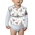thumbnail image 4 of Bingfone Mess-Proof Baby Bib - Waterproof Bib for Baby Boy or Girl with Food Catcher Pocket, Unisex-Funny Chicken, 4 of 6