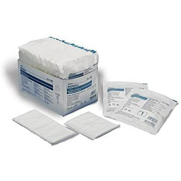 Dermacea Abdominal Pad 7197D, 7-1/2'' x 8'', Pack of 18, White