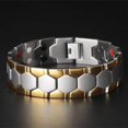 thumbnail image 4 of Pulsera de hombre con imán hexagonal esférico, pulsera ancha cuatro en uno, 4 of 6