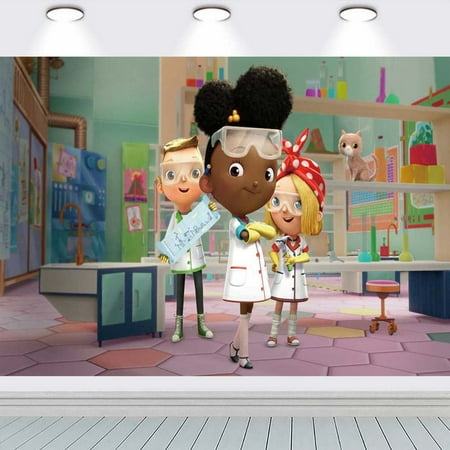 Ada Twist Scientist Backdrop Banner Party Supplies Poster Birthday Decorations Background for Photography Taspestry