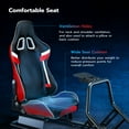 thumbnail image 5 of ARES WING Racing Simulator Cockpit with Seat and Monitor Mount, Adjustable Sim Racing Cockpit Compatible with Logitech, Thrustmaster, Fanatec, Moza, for PS5, PS4, Xbox and PC, Red, 5 of 8