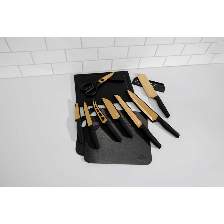 Thyme & Table 20-Piece Knife Set - Black - Walmart.com