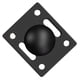 thumbnail image 4 of Base de Rótula de 1 Pulgada y 25 mm con Soporte de Placa Esférica Cuadrada, Soporte de Pantalla de Control Industrial con Brazo de Doble Casquillo., 4 of 5