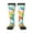 2 Black-1, variant on Xecao Colorful Air Balloons print thigh-high socks, crafted for both men and women with a stretchy, high-opaque design perfect for daily wear